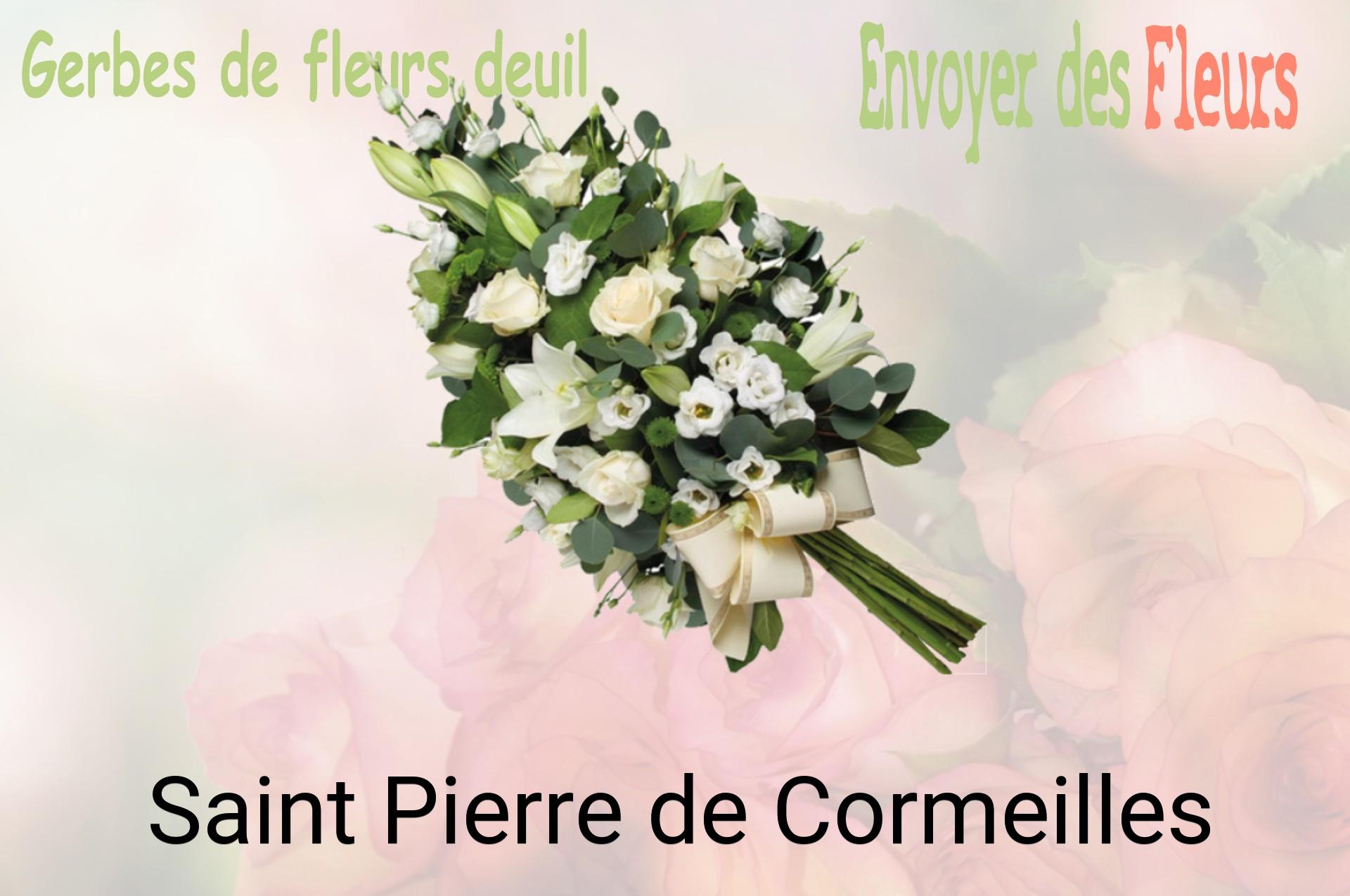 Gerbe de fleurs de deuil livrée à Saint-Pierre-de-Cormeilles